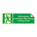 Notausgang Unbefugte Benutzung wird bestraft!