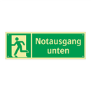 Notausgang unten