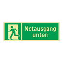 Notausgang unten