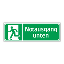 Notausgang unten