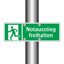 Notausstieg freihalten