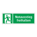 Notausstieg freihalten