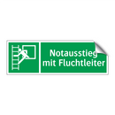 Notausstieg mit Fluchtleiter