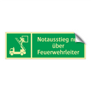 Notausstieg nur über Feuerwehrleiter