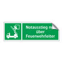 Notausstieg nur über Feuerwehrleiter