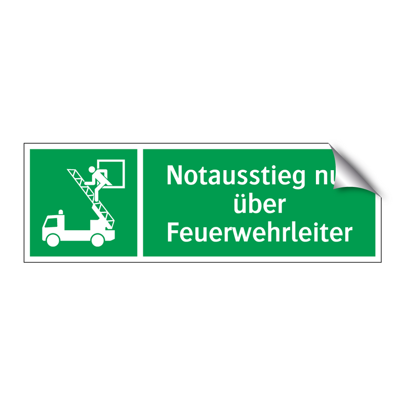 Notausstieg nur über Feuerwehrleiter