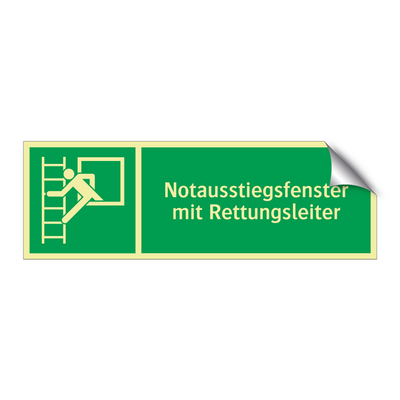 Notausstiegsfenster mit Rettungsleiter
