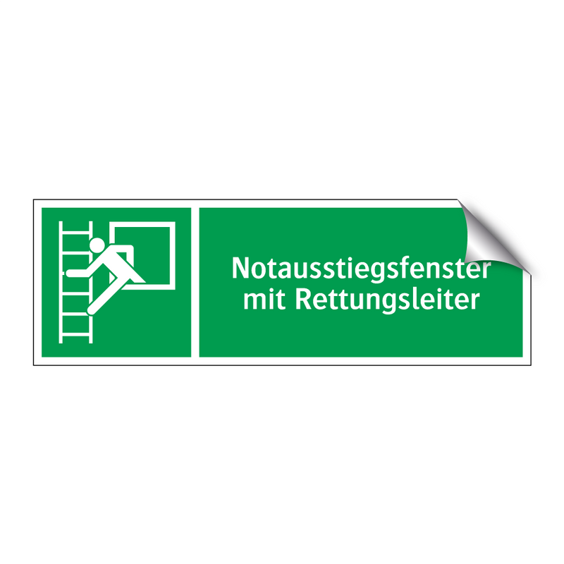Notausstiegsfenster mit Rettungsleiter