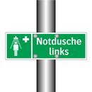 Notdusche links