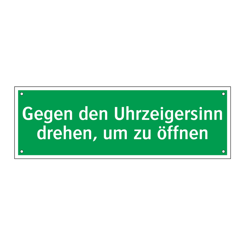 Gegen den Uhrzeigersinn drehen, um zu öffnen