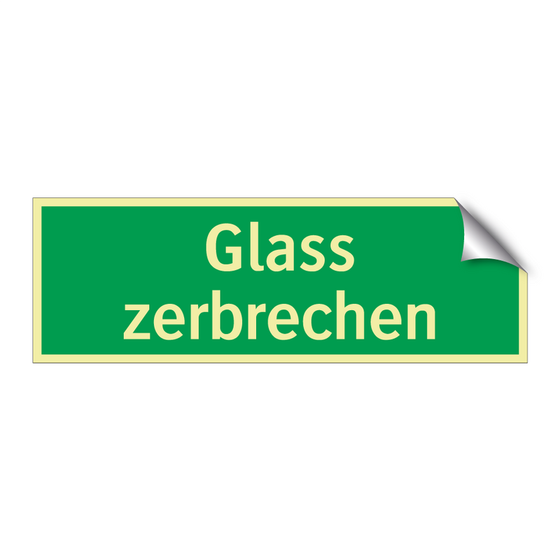 Glass zerbrechen