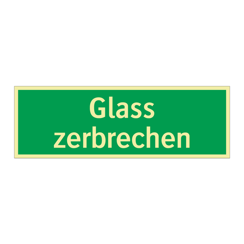 Glass zerbrechen
