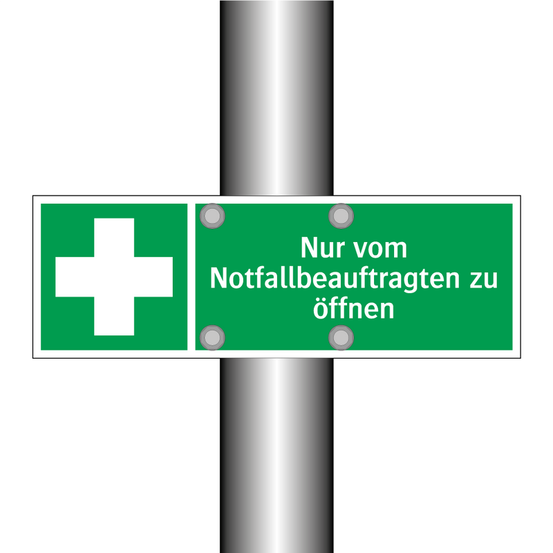 Nur vom Notfallbeauftragten zu öffnen