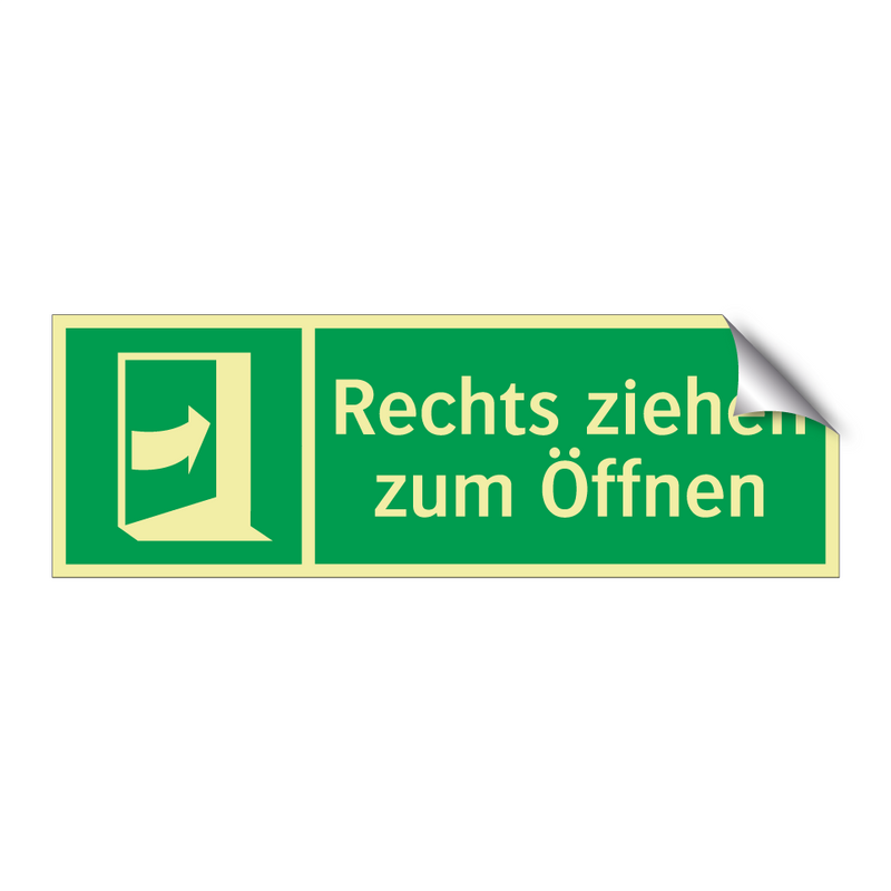 Rechts ziehen zum Öffnen