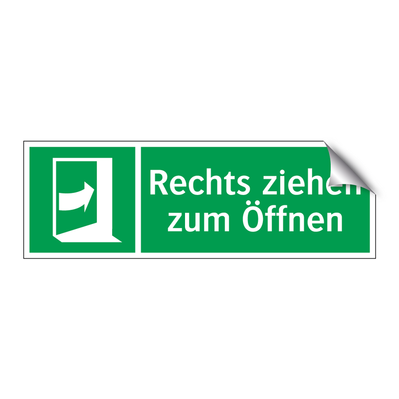 Rechts ziehen zum Öffnen