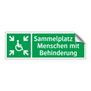 Sammelplatz für Menschen mit Behinderung