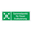 Sammelpunkt für Feuer Evakuierung