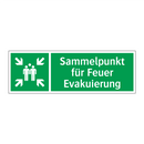 Sammelpunkt für Feuer Evakuierung