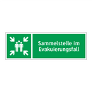 Sammelstelle im Evakuierungsfall