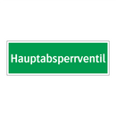 Hauptabsperrventil