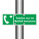 Telefon nur im Notfall benutzen