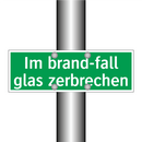 Im brand-fall glas zerbrechen