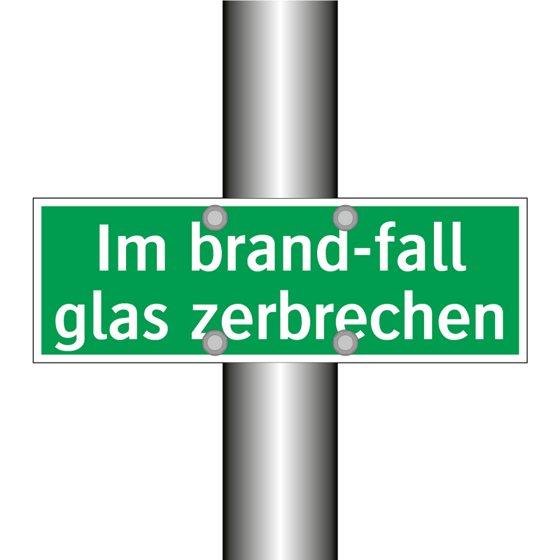 Im brand-fall glas zerbrechen