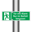Tür mit Alarm Nur im Notfall benutzen