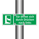 Tür öffnet sich durch Drücken nach links