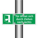 Tür öffnet sich durch Ziehen nach rechts