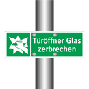 Türöffner Glas zerbrechen