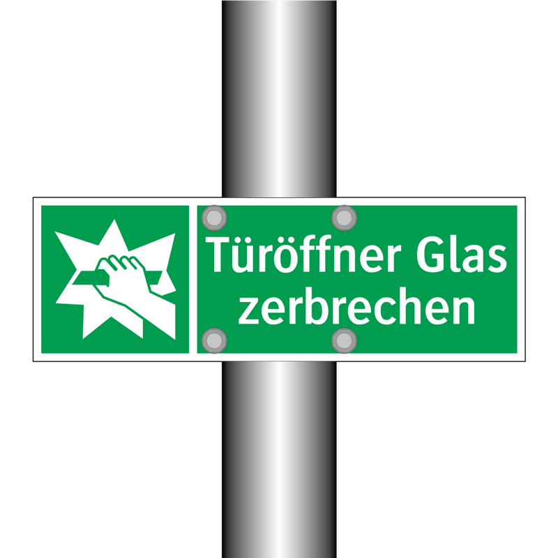 Türöffner Glas zerbrechen
