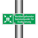 Vorübergehender Sammelpunkt für Evakuierung