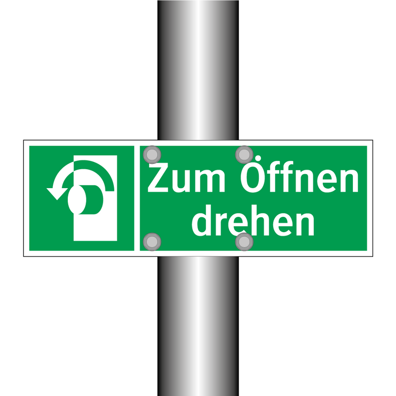 Zum Öffnen drehen