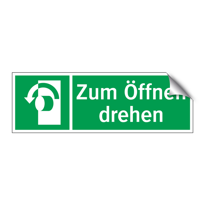 Zum Öffnen drehen