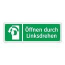 Öffnen durch Linksdrehen