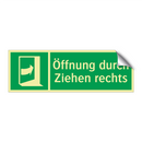 Öffnung durch Ziehen rechts
