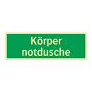 Körper notdusche