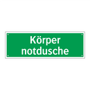 Körper notdusche