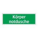 Körper notdusche