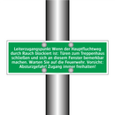 Leiterzugangspunkt Wenn der Hauptfluchtweg durch Rauch blockiert ist /../