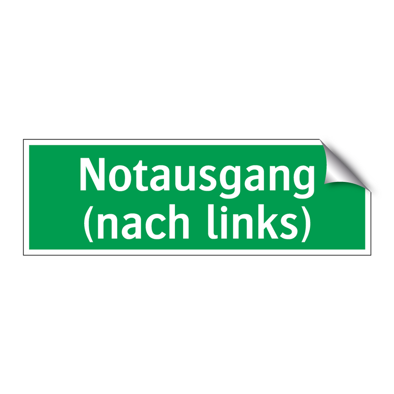 Notausgang (nach links)