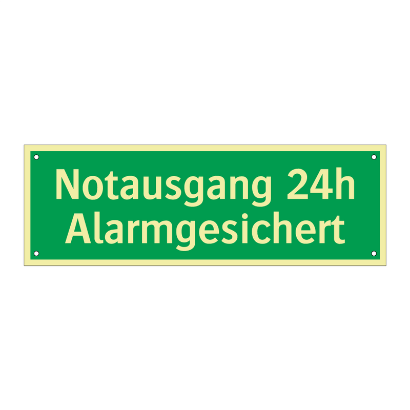 Notausgang 24h Alarmgesichert