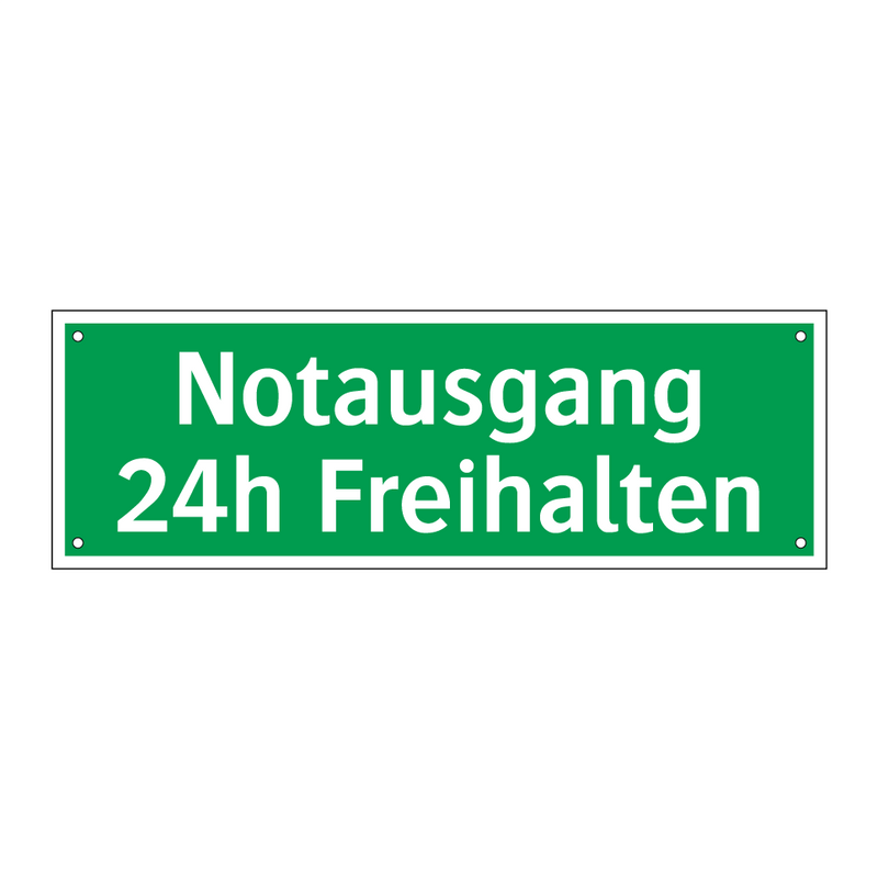 Notausgang 24h Freihalten