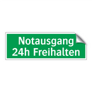 Notausgang 24h Freihalten