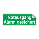 Notausgang Alarm gesichert