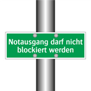Notausgang darf nicht blockiert werden