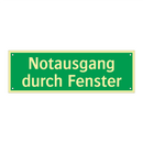 Notausgang durch Fenster