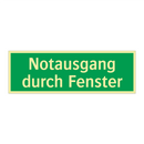 Notausgang durch Fenster
