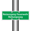 Notausgang Feuerwehr Rettungsweg